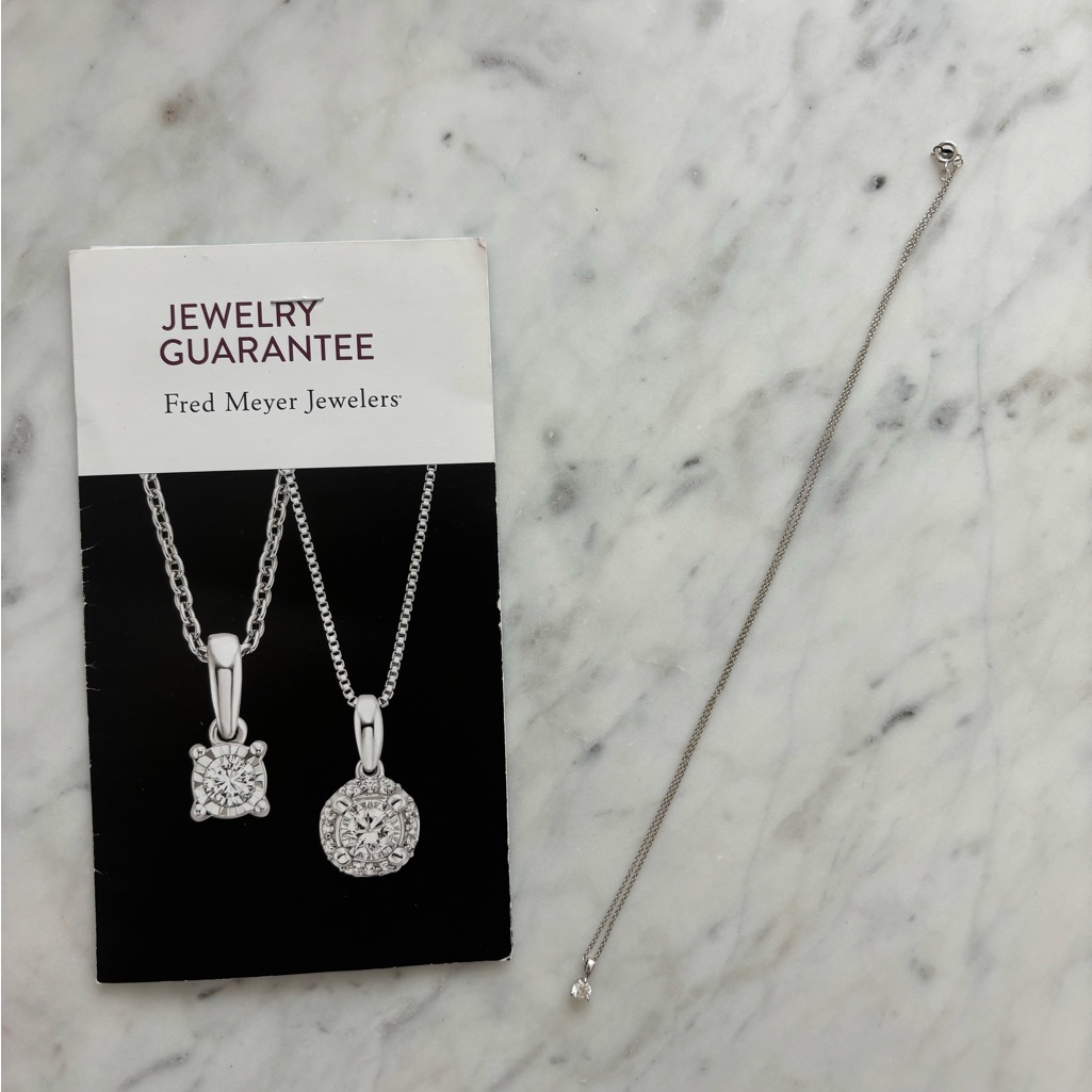 14kw 12 Ct Diamond Necklace